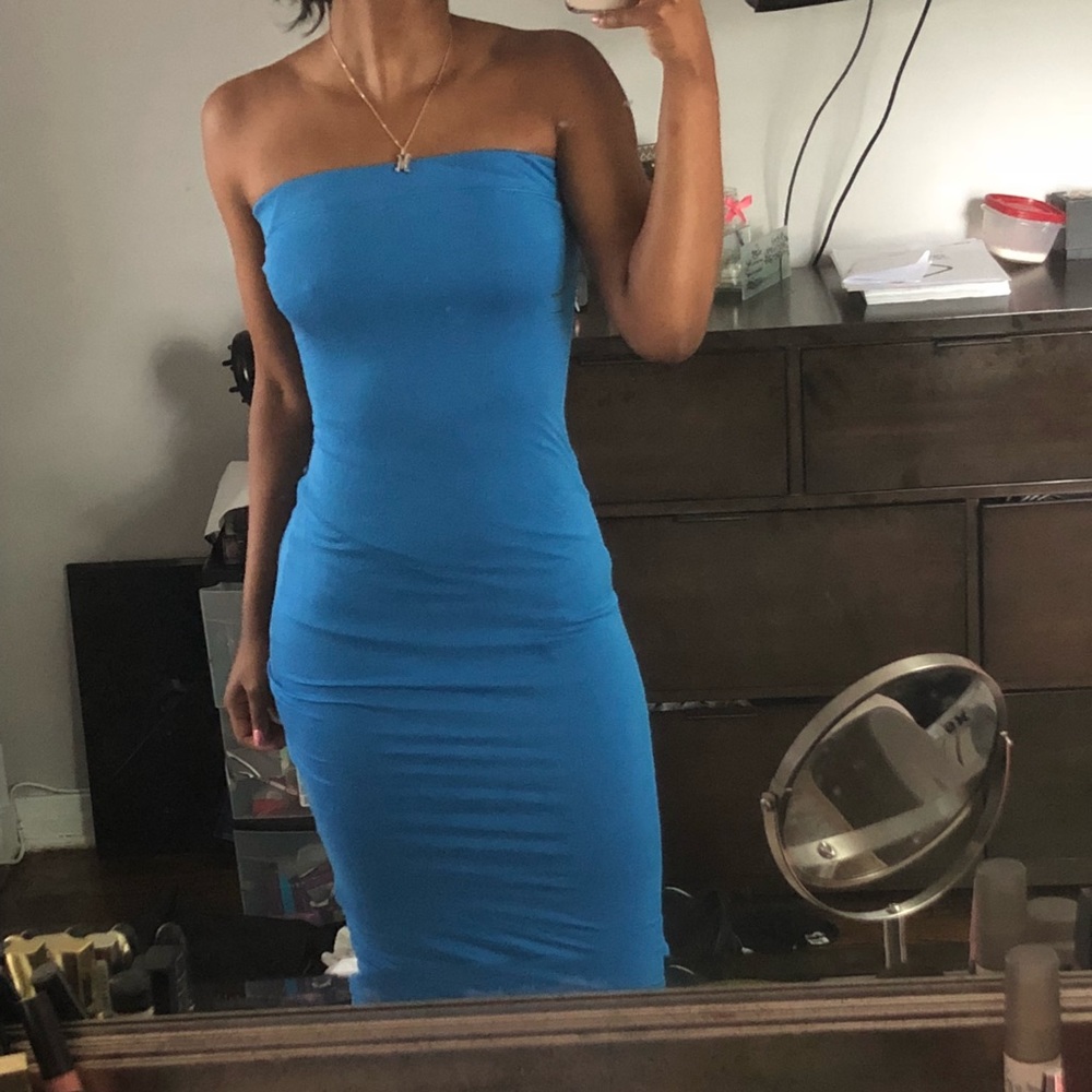 Fashion Nova Strapless Sundress
